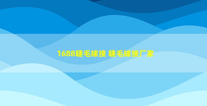 1688睫毛嫁接 睫毛嫁接厂家